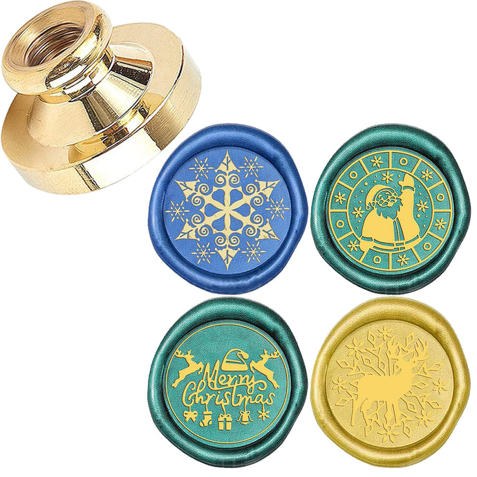 Christmas Santa Claus Elk Wax Seal Stamps For Decorating Gifts /Envelo ...