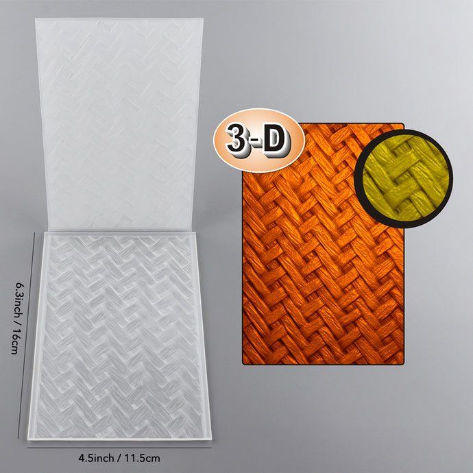 3D Embossed Folder Folder Weave Background For Card DIY Adding Making ...