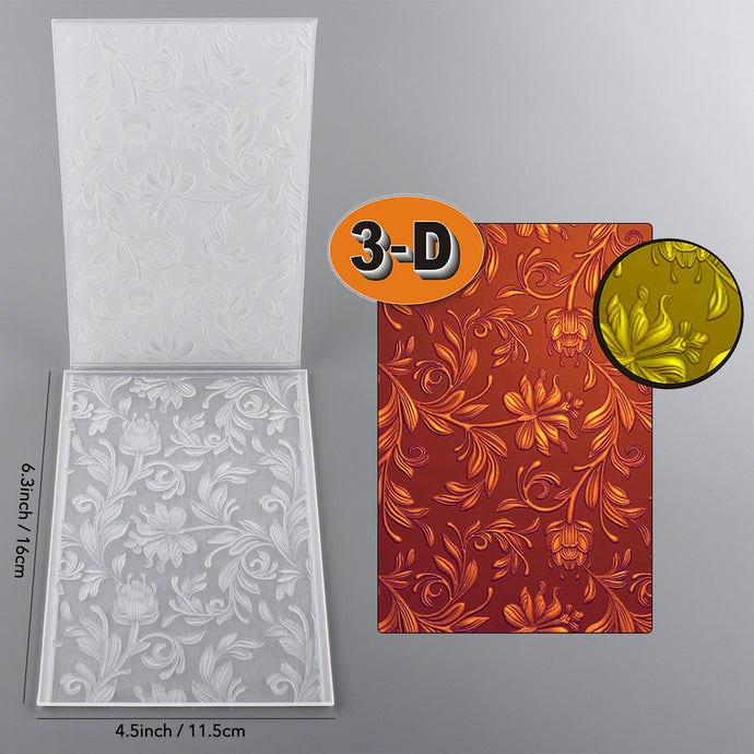 Mini Botanical Garden Background 3D Embossed Folder For DIY Scrapbooki ...