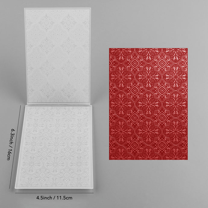 3D Embossed Folder Vintage Window Flower Patterns Background For Card ...