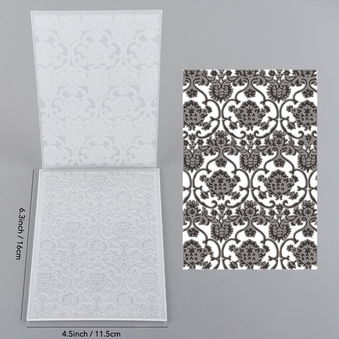 3D Embossed Folder European Floral Pattern For Card DIY Adding Making ...