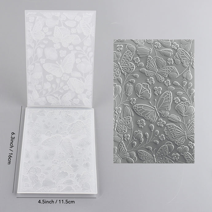 3D Embossed Folder Beautiful Butterflies Patterns For Card DIY Adding ...