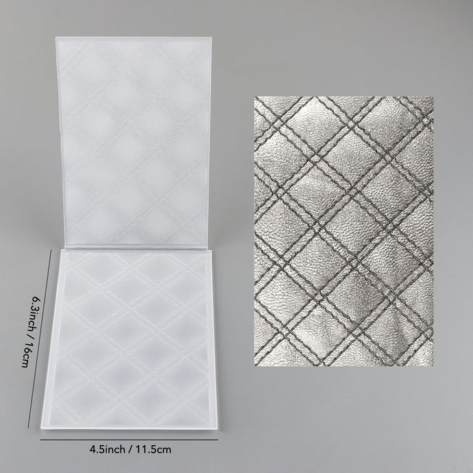3D Embossed Folder Simple Plaid Background Patterns For Card DIY Addin ...