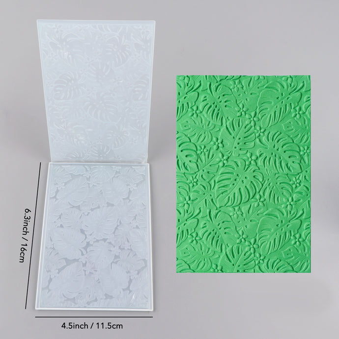 3D Embossed Folder Leaves Pattern Background For Card DIY Adding Makin ...