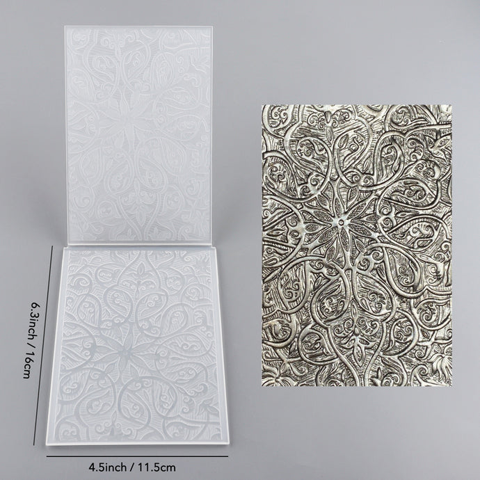 3D Embossed Folder Plant Vine Patterns Background For Card DIY Adding ...