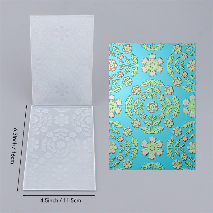 3D Embossing Folder Floral Damask Pattern Background For Adding Textur ...