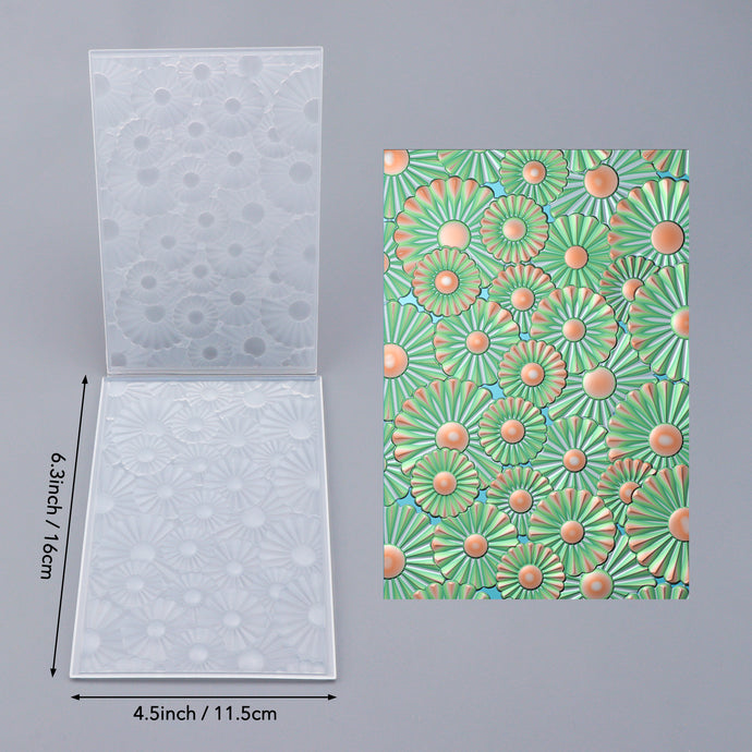Rosette Burst Background 3D Embossing Folder For Adding Textured Detai ...